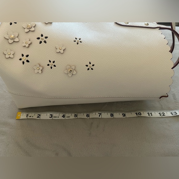 Coach Cream Floral Cutout Tote - Picture 13 of 13